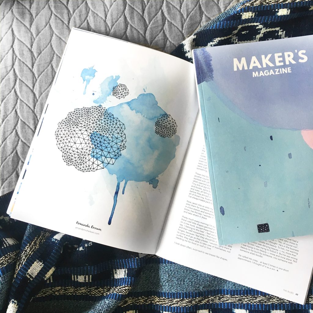 Amanda Michele Art featured in Maker's Magazine Issue 3: The Blues