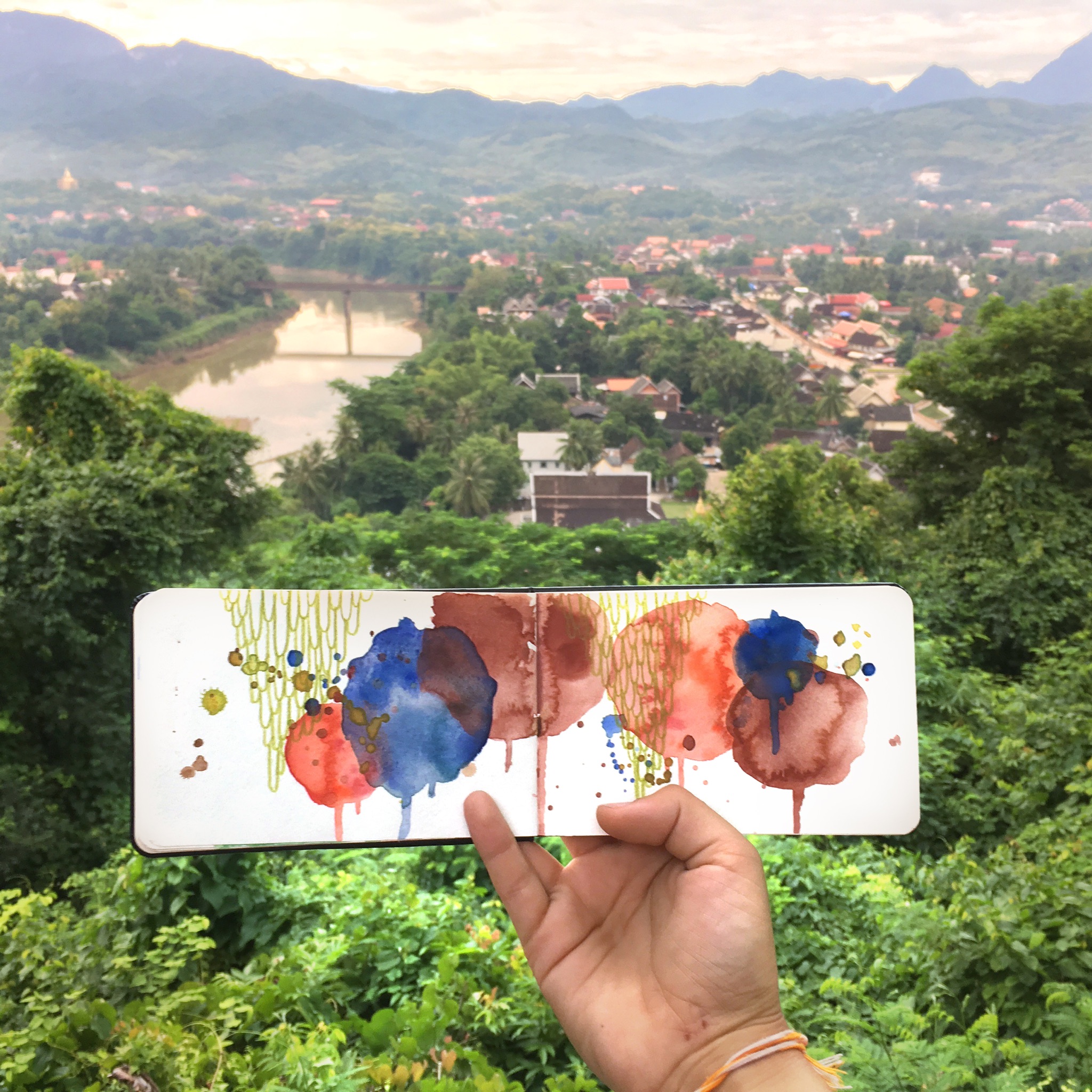 Amanda Michele's Travel Sketchbooks: Luang Prabang, Laos