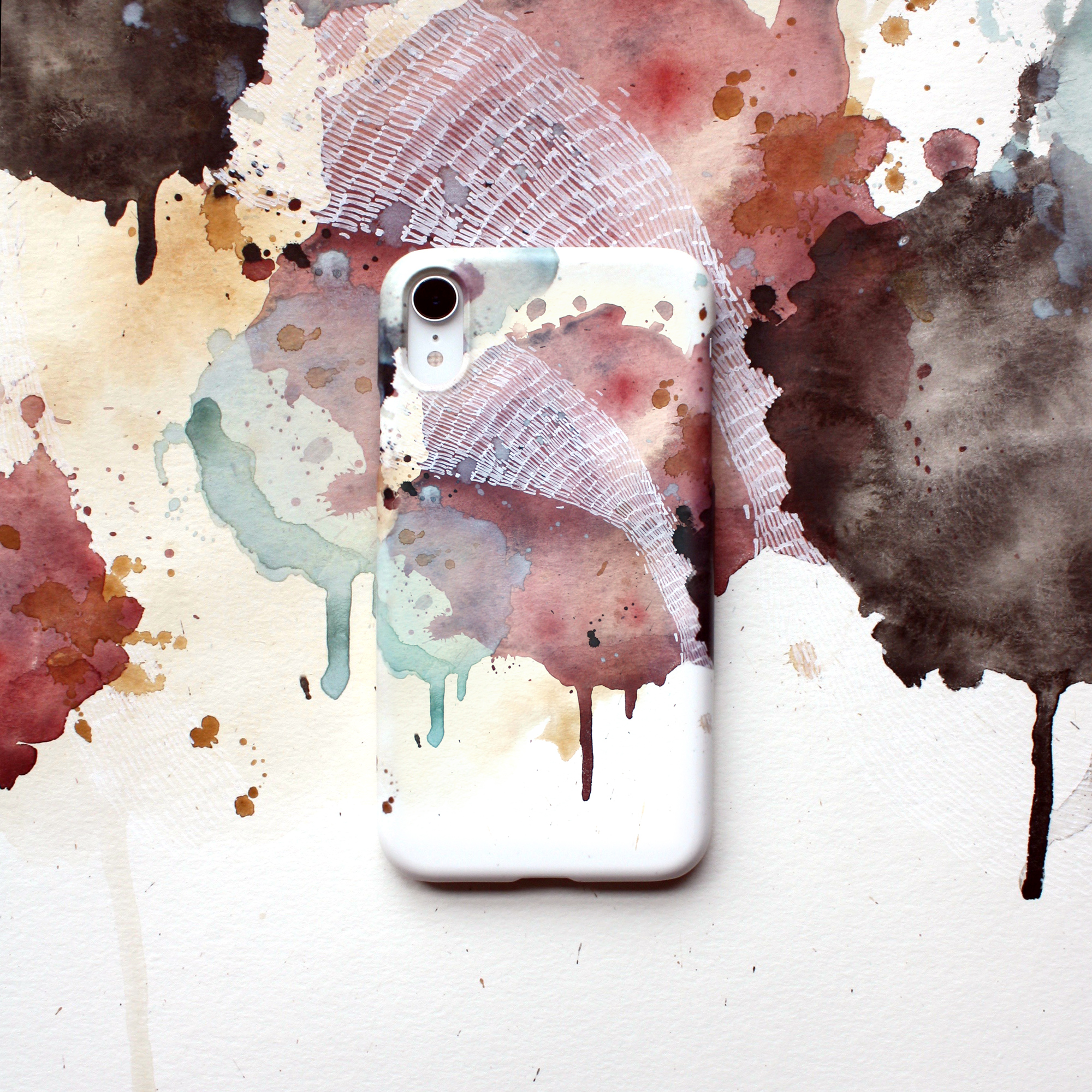 Abstract watercolor art phone cases by Amanda Michele Art x CaseApp